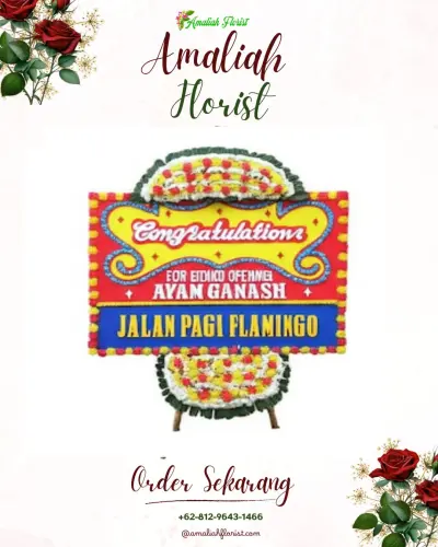 Bunga Papan Congratulation di Kambingan